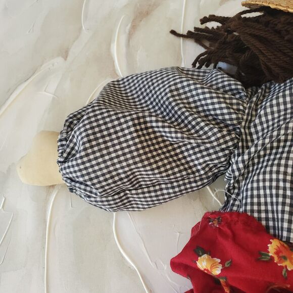 Riches To Rags 20" Hand Made Rag Doll With Tag "Kimmy" Folk Art American Design - Picture 12 of 14